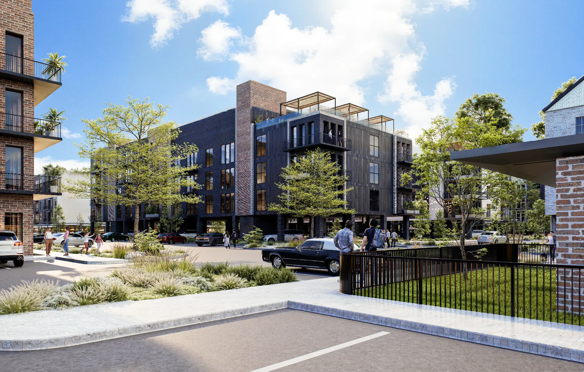 Corinth Square 1 development streetscape render