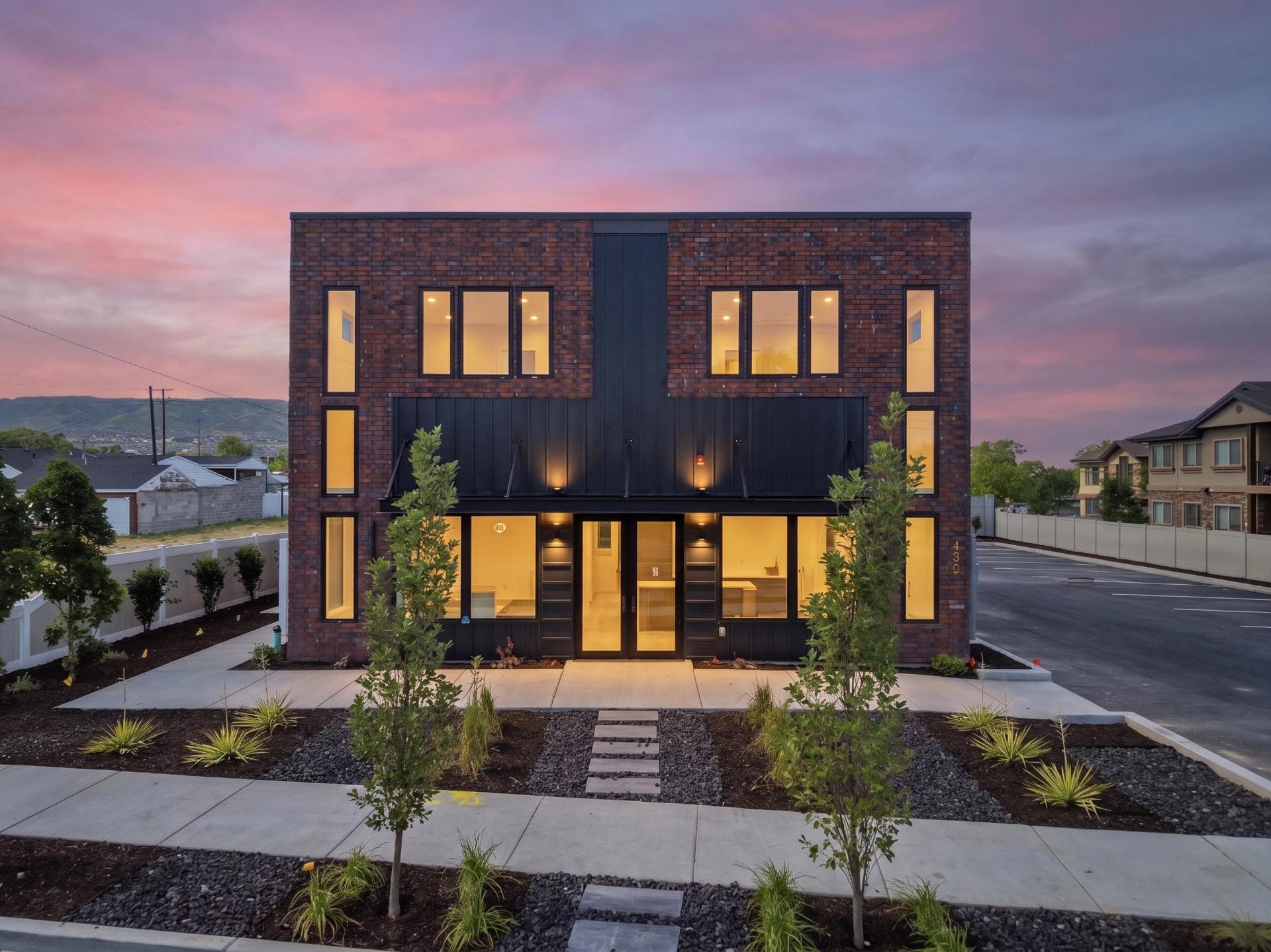 Kairos headquarters building exterior at dusk